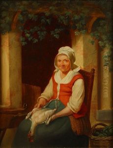 Vrouw Met Kuiken