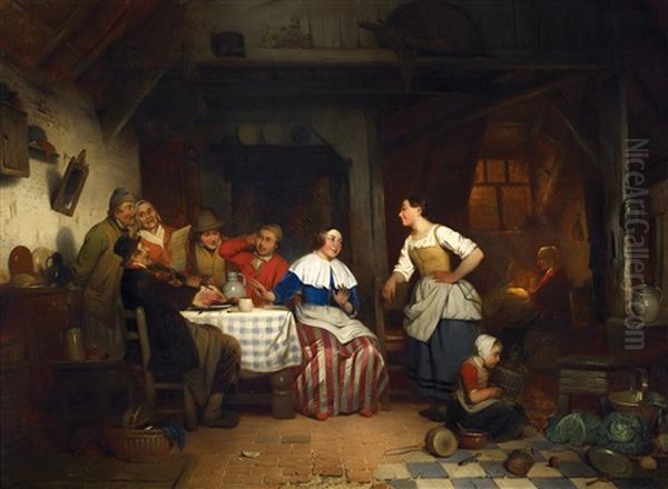 Musizierende Gesellschaft In Der Stube - view 1
