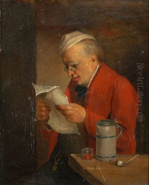 Herr Beim Lesen Eines Briefes - view 1