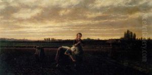 Working In The Field by Adrien Ferdinand de Braekeleer