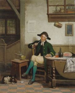 Herbergtafereel by Adrien Ferdinand de Braekeleer