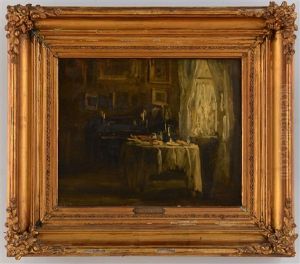 Henri De Braekeleer Interior Scene by Henri de Braekeleer