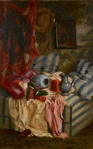 Nature Morte Sur Un Entablement