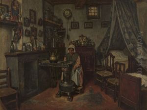 Interior by Henri de Braekeleer