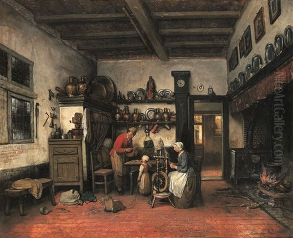 Au Sein De La Famille - Huiseluk Tafereel - view 1