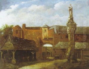 De Oude Vismarkt Te Antwerpen