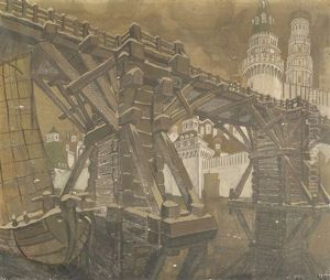 Old Moscow by Leonid Brailowski