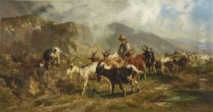 Goatherd In The Mountains Goatherd In The Mountains