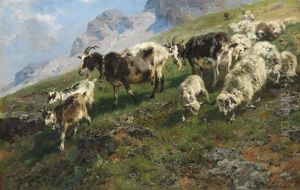 Almabtrieb by Anton Braith