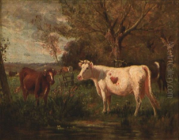 Bucolic Landscape With Cows - view 1