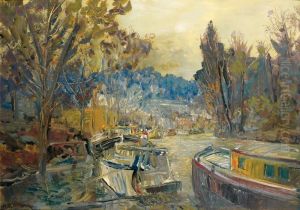 Chemin De Halage, Issy Les Moulineaux by Alexei Konstantinovich Korovin