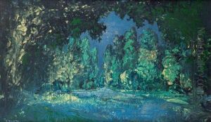 Sous Bois Et Riviere by Alexei Konstantinovich Korovin