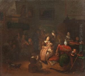 Scene D'interieur by Richard Brakenburg