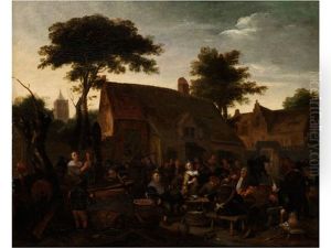 Bauerliche Festgesellschaft by Richard Brakenburg