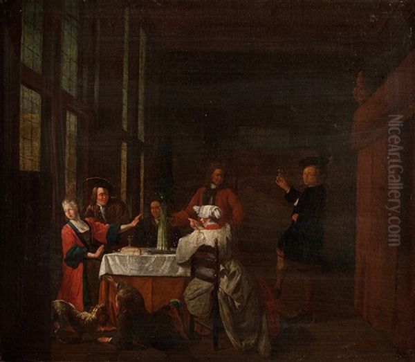 Scene De Repas Dans Un Interieur - view 1