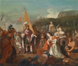 Die Enthaltsamkeit Des Scipio (nach Livius Xxvi, 50) by Richard Brakenburg