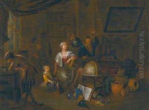 An Alchemist's Shop by Richard Brakenburg