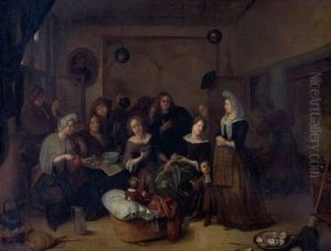 Reunion Familiale Dans Un Interieur Hollandais