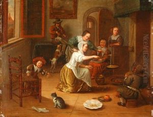 Kinderen Aan Het Pannekokenbakken