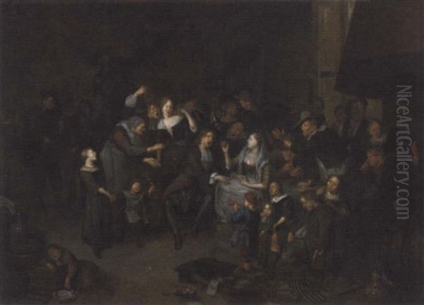 A Wedding Feast In An Interior - view 1