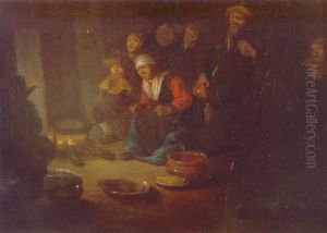 Famille Pres D'un Feu by Richard Brakenburg