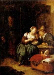 Interior Med Familj by Richard Brakenburg