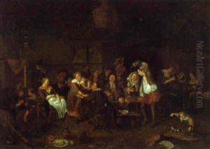 Peasants Merrymaking In An Interior