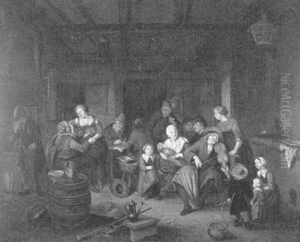 Peasants In An Interior - view 1