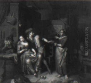 Tavern Scene by Richard Brakenburg