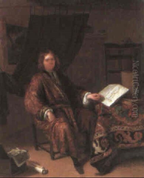 Portrait Of A Connoisseur In His Library - view 1