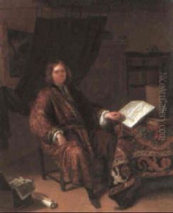 Portrait Of A Connoisseur In His Library