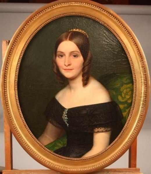 Portrait De Jeune Femme A La Robe Noire - view 1