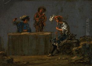 Figure Scene by Leonard Bramer