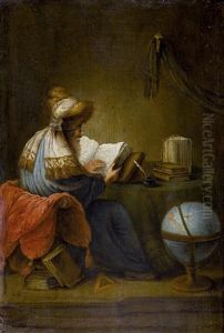 Lesender Gelehrter Mit Turban by Leonard Bramer