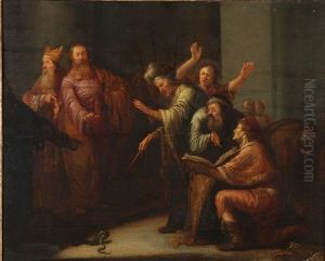 Moses Casting Aaron's Rod Before Pharaoh