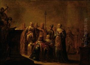Salomon Worshipping The Idols by Leonard Bramer