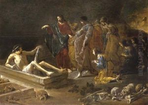 The Raising Of Lazarus by Leonard Bramer