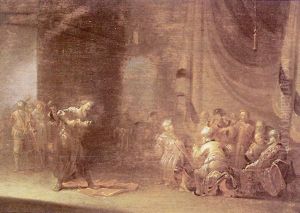 Saint Paul Prechant A Lystrie (?) by Leonard Bramer