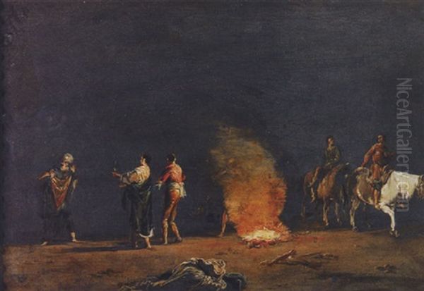 Nachtliches Feuer - view 1