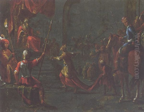 The Queen Of Sheba Before King Solomon - view 1