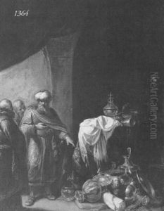 Sultan Among His War Spoils by Leonard Bramer