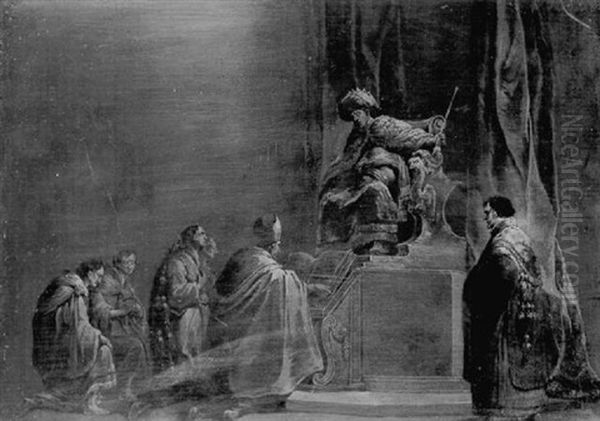 Supplicants Being Presented To A Biblical King - view 1