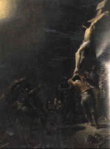 Mise En Croix by Leonard Bramer