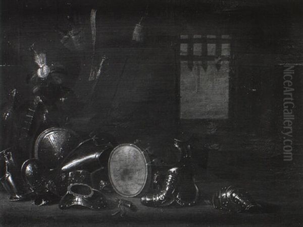 The Accoutrements Of War In A Guardroom - view 1