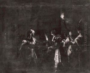 La Decollation De Saint Jean-baptiste by Leonard Bramer