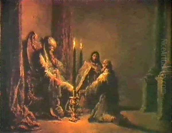Scene De L'ancien Testament: David Lisant Les Psaumes? - view 1