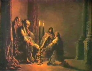 Scene De L'ancien Testament: David Lisant Les Psaumes? Scene De L'ancien Testament: David Lisant Les Psaumes?