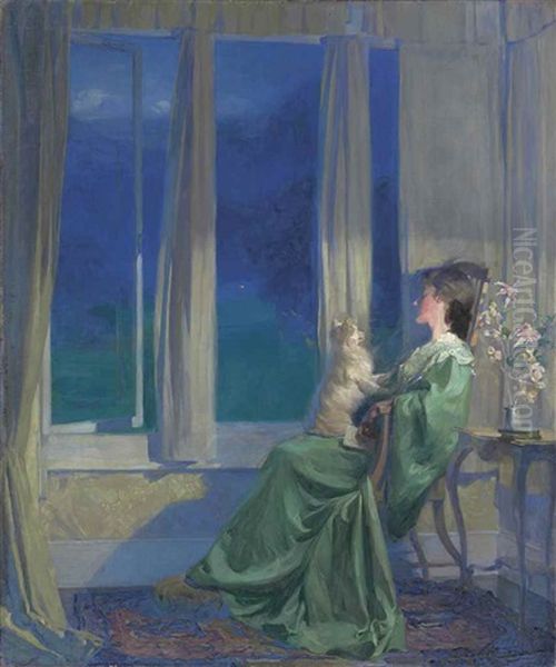When The Blue Evening Slowly Falls - view 1