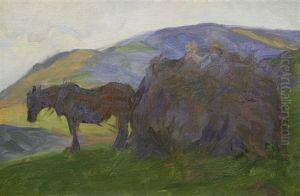 Carting Bracken, Grasmere by Frank Bramley