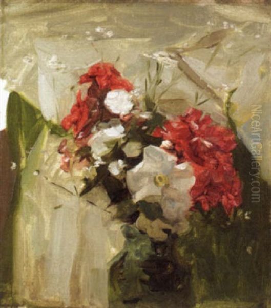 Red And White Flowers - view 1